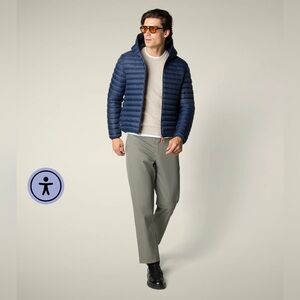 BLACK Save The Duck Plumtech Hooded Puffer Jacket